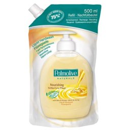 PALMOLIVE Folyékony szappan utántöltő, 0,5 l, PALMOLIVE Nourishing "Milk and Honey"