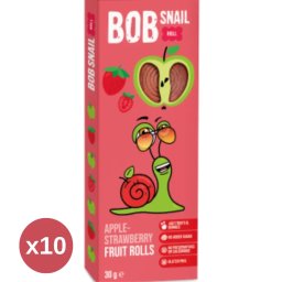 Bob Snail alma-eper gyümölcstekercs 10X30 g