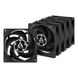 ARCTIC P8 PWM PST, 80x80x25 mm-es ventilátor, 3000 RPM, 4-pin, értékcsomag 5db