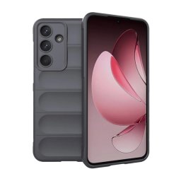 Szilikon telefonvédő (ütésállóság, kameravédő, 3D) SÖTÉTSZÜRKE Samsung Galaxy S25 FE (SM-S731)