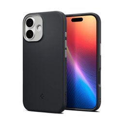 SPIGEN NANO POP szilikon telefonvédő (kameravédő, MagSafe) FEKETE Apple iPhone 17