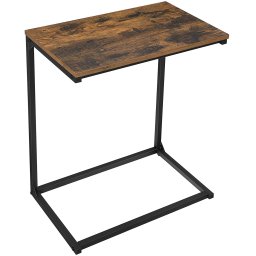 Tárolóasztal TAYLOR 55x35 cm, rusztikus barna