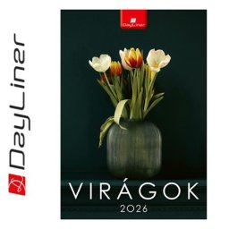 DAYLINER Naptár, fali, DAYLINER, "Virágok"