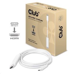 Club3D Aktív USB Type-C HDMI 2.0 4K60Hz UHD kábel, 1, 8m