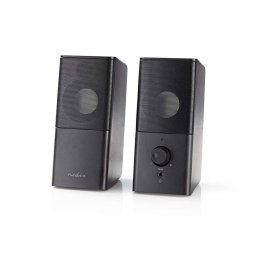 Nedis GSPR10020BK - Gaming hangszórók | 2.0 | USB táp | 3,5 mm-es jack | RMS 6 W
