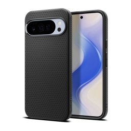 SPIGEN LIQUID AIR szilikon telefonvédő (ütésállóság, légpárnás sarok, rombusz, MagSafe) FEKETE Google Pixel 10 Pro XL