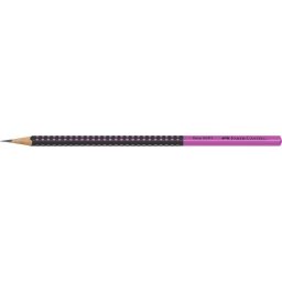 FABER-CASTELL Grafitceruza, HB, háromszögletű, FABER-CASTELL "Grip 2001", fekete,rózsaszín