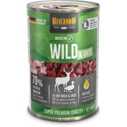 Belcando Baseline Wild & Ente - Vad- és kacsahúsos konzerv kutyáknak (6 x 400 g) 2.4kg