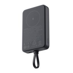 XIAOMI vésztöltő Type-C aljzat (10000mAh, 33W, gyorstöltő, MagSafe, fix Type-C kábel) SÖTÉTSZÜRKE