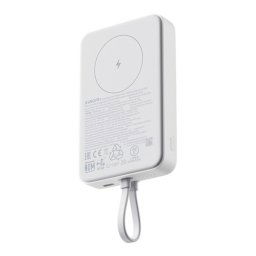 XIAOMI vésztöltő Type-C aljzat (10000mAh, 33W, gyorstöltő, MagSafe, fix Type-C kábel) FEHÉR