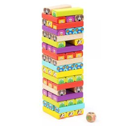 Leboruló torony állatos - Jenga B