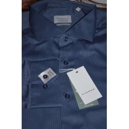Eterna Meisterhaft 1863 slim fit sötétkék szőttes ing, 40