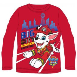 Mancs Őrjárat Big City Red gyerek hosszú póló, felső 3 év / 98 cm