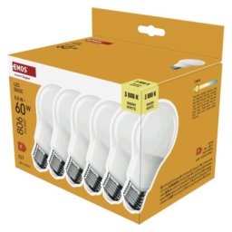 LED izzó Basic A60 / E27 / 8,8 W (60 W) / 806 lm / Meleg fehér