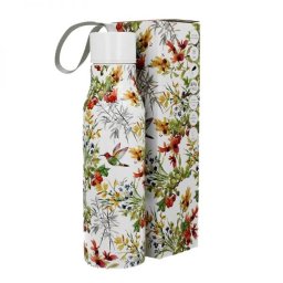 Madaras duplafalú rozsdamentes acél hőtartó termosz - 500 ml - virágos és kolibris