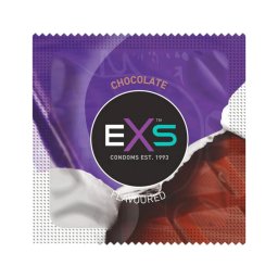 EXS Hot Chocolate - óvszer csoki ízű - fekete (100db)