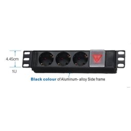 10" tápegység OC 3x230V-2m PPO Fekete
