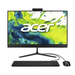 ACER PC AiO Aspire C24-2G, iCore 5 120U, 23.8" FHD, 8GB, 512GB SSD, UHD, W11, fekete, fekete