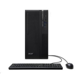 ACER PC Veriton VS2720G, i5-14400, 8GB DDR5, 512GB M.2 SSD, Wifi, DVD±RW, USB KB egér, W11P, 300W, Fekete