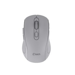 C-TECH Dual mode egér WLM-12GR, vezeték nélküli, 1600DPI, 6 gomb, szürke, USB nano vevőkészülékkel