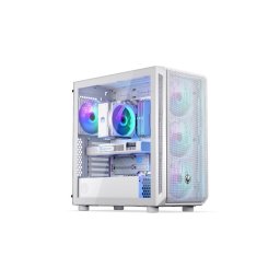 ENDORFY Case Arx 700 ARGB, átlátszó oldallap, ATX, 4x140mm ARGB ventilátor, fehér