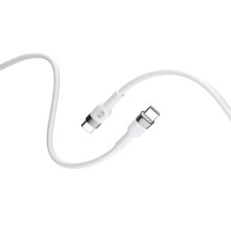Forever Flexibilis USB-C/USB-C adatkábel 2m 100W fehér
