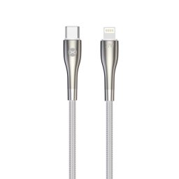 Forever USB-C/Lightning adatkábel 1m 27W fehér