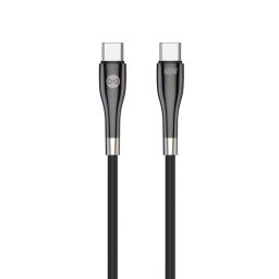 Forever USB-C/USB-C adatkábel 1m 60W Fekete