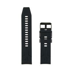 Garett univerzális szíj 22 mm, fekete szilikon