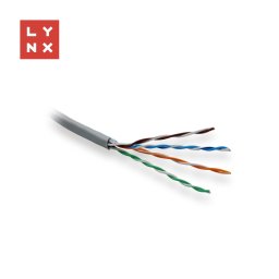 LYNX UTP kábel Cat5e, PVC (Eca), teljesen hegesztett, beltéri, szürke, doboz 305m