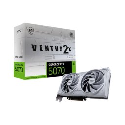 MSI VGA NVIDIA GeForce RTX 5070 12G VENTUS 2X OC FEHÉR, RTX 5070, 12GB GDDR7, 3xDP, 1xHDMI