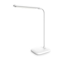 Platinet PDL6728 LED asztali lámpa 5W dimmelhető, beépített akkumulátor 2400mAh, USB port, fehér színű