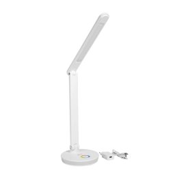 Platinet PDL400RGBW 12W dimmelhető LED asztali lámpa, érintésvezérléssel, USB porttal, fehér színben