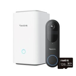 REOLINK biztonsági videós kapucsengő D340B Hub 1 128GB microSD memóriakártya