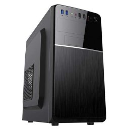 VeinX tok Chant CH25M Micro Tower, tápegység nélkül, 1x USB-C, 2x USB3.0, 1x USB2.0, fekete, fekete