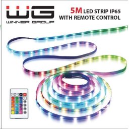 WG - LED szalag WG14, 5 méter, meghajtóval, IP 65, USB-A