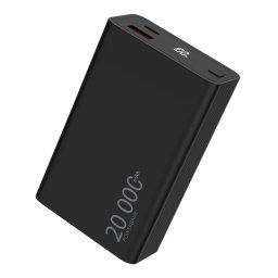 WG - Power Bank 20000 mAh, USB-C PD 20W USB-A QC 22.5W, fekete