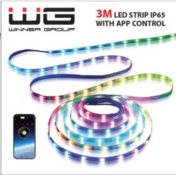 WG - Smart LED szalag WG18, 3 méter, alkalmazással, IP 65, USB-A