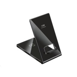 WG - Vezeték nélküli töltő WG36, 4in1 FAST MAGNET, 2x 15W 5W 3W, fekete színű