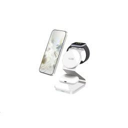 WG - Vezeték nélküli töltő WG37, 3in1 FAST MAGNET, 15W 3W 3W, fehér