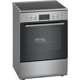 BOSCH HKR39C250 Serie 4 Szabadonálló üvegkerámia tűzhely, Szálcsiszolt acél