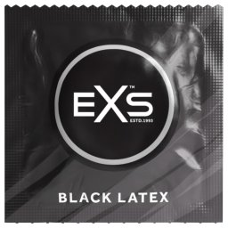 EXS Black - fekete latex óvszer csomag (12 db)