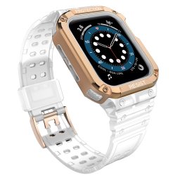 Protect Strap szíj Apple Watch 38/40/41mm - átlátszó, rózsaarany