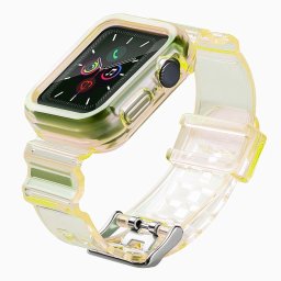 Szilikon szíj Apple Watch 40mm - Sárga