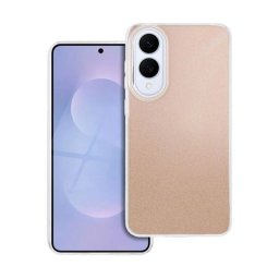 Szilikon telefonvédő (műanyag belső, csillogó hátlap) ARANY Samsung Galaxy S25 Edge (SM-S937)