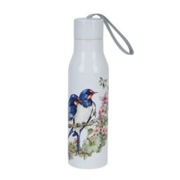Madaras duplafalú rozsdamentes acél hőtartó termosz - 500 ml - fecskék