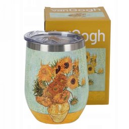 Van Gogh Napraforgók utazóbögre / duplafalú hőtartó fém pohár - 330 ml