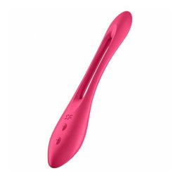 Satisfyer Elastic Joy - akkus, flexibilis párvibrátor, piros