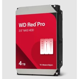Merevlemez HDD NAS 4TB 7200rpm SATA3 256MB Western Digital Red Pro (WD4005FFBX)