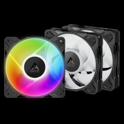 ARCTIC P12 Pro A-RGB (3 csomag) - 120 mm-es A-RGB PWM ventilátor kábelosztóval
